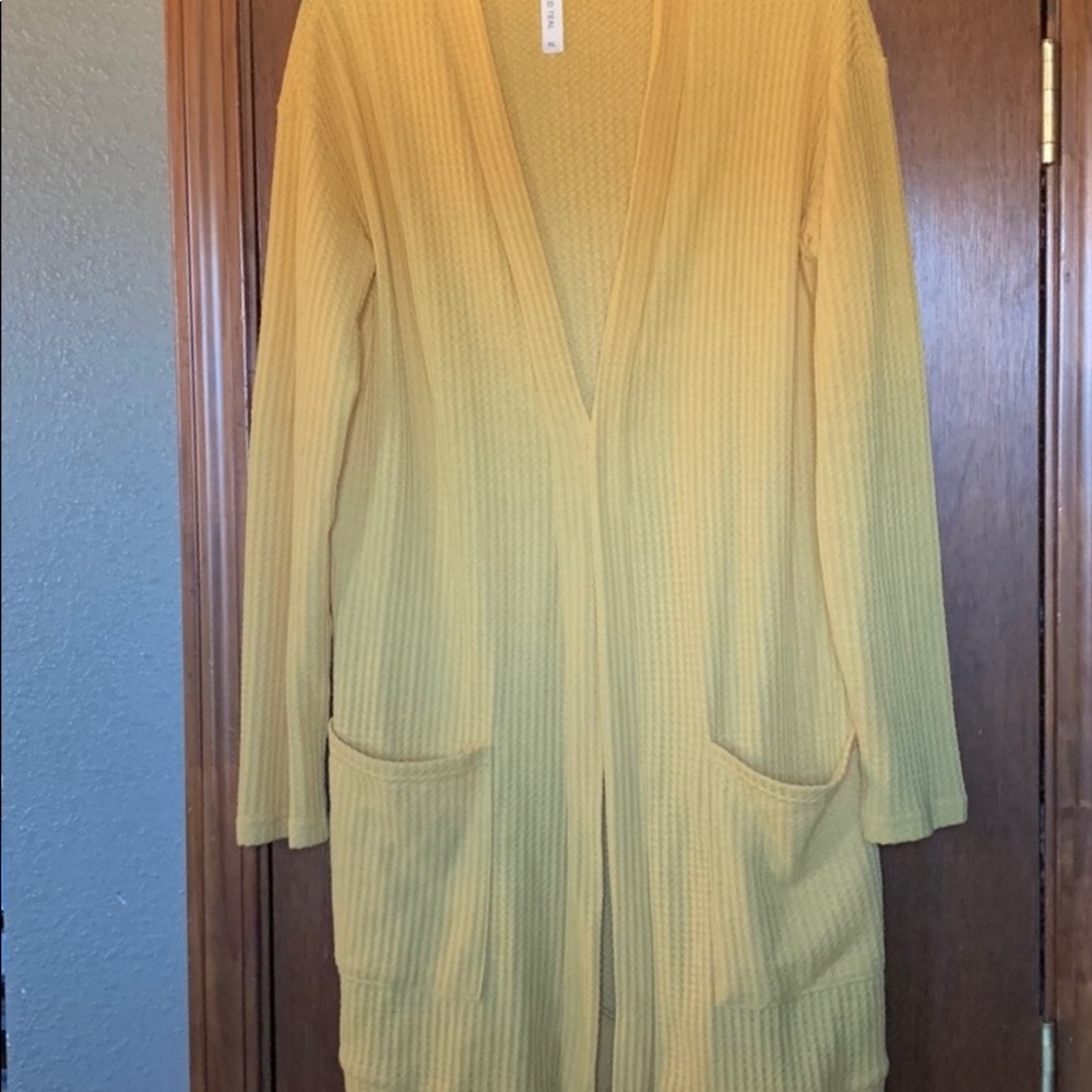 XL Golden Yellow cardigan